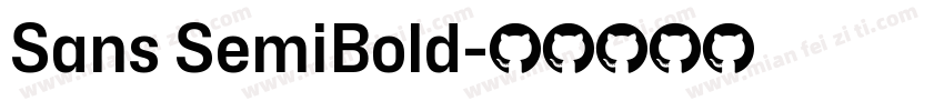Sans SemiBold字体转换